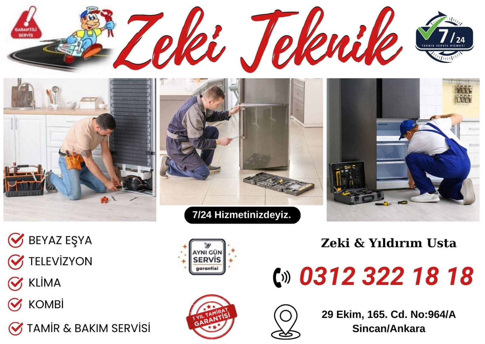 Yenikent Buzdolabı Servisi